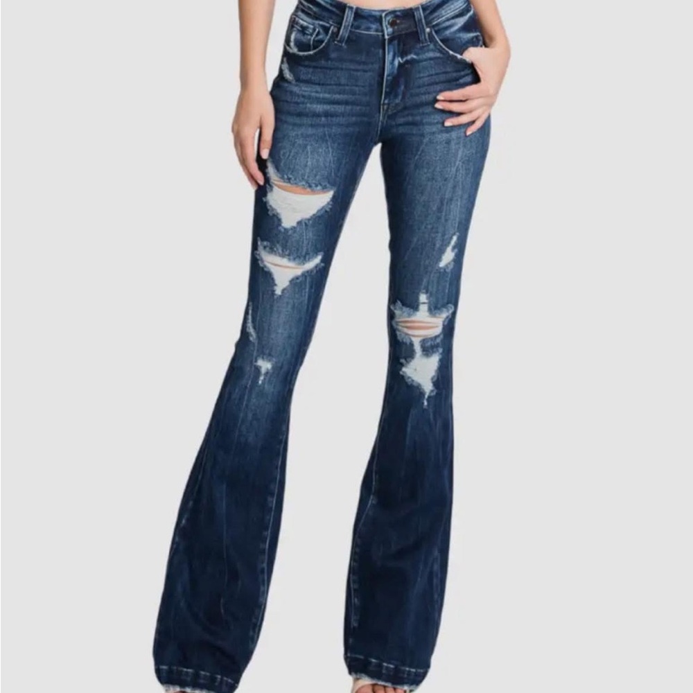 Classic Blue Flare Jeans